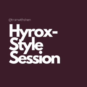 Hyrox style workout plan by trainwithshen - functional strength and conditioning session